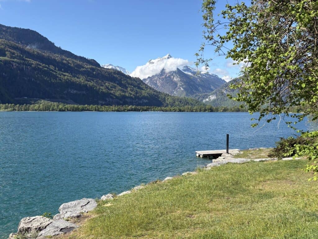 Lake Walensee view from Lago Mio lakeside 