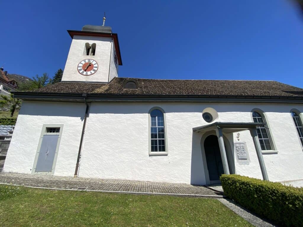 Büelkirche Chapel on hill above Weesen