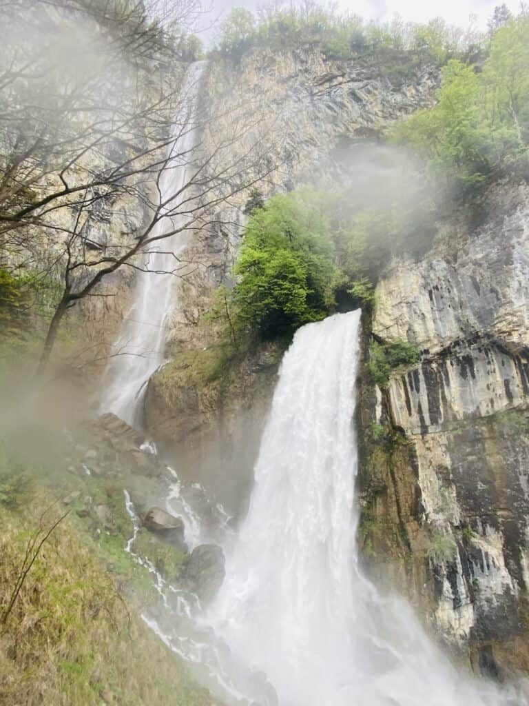 Seerenbach Falls seen from the official viewing platform