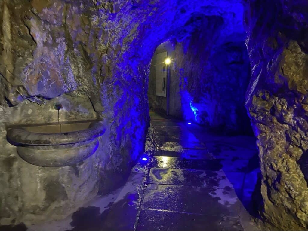 Fountain with warm water from the Hot Springs.