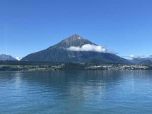 Mount Niesen at Lake Thun - the Swiss Pyramid