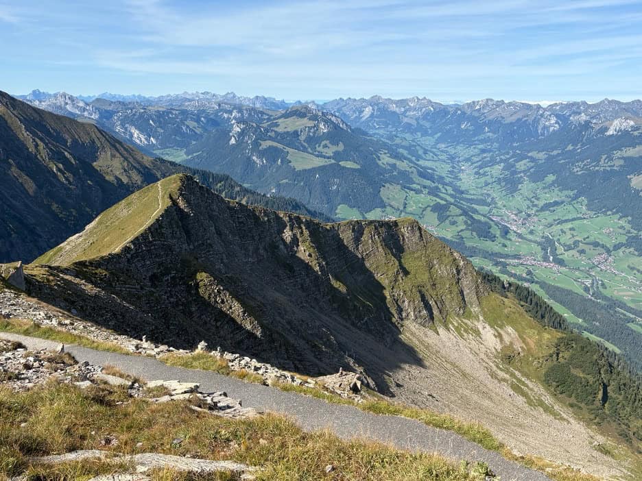 Spectacular view from the summit of Mount Niesen, the Swiss Pyramid