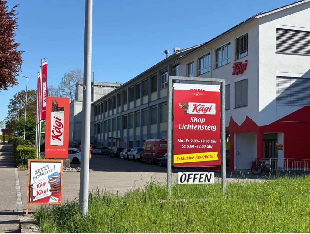 Kägi Factory Store in Toggenburg, where Swiss Kägifret chocolate wafers are produced