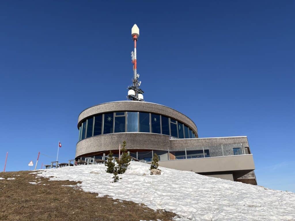 The rotating restaurant on Hoher Kasten mountain, the only  revolving restaurant in Eastern Switzerland.
