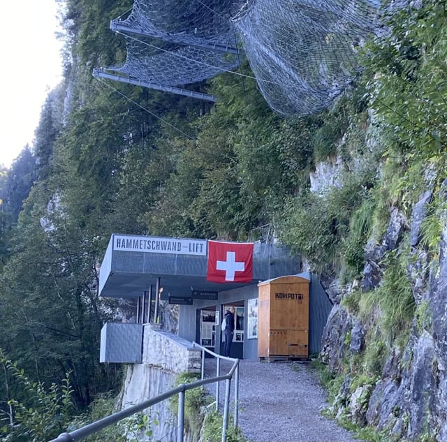 The Hammetschwand Lift Station on Bürgenstock. 