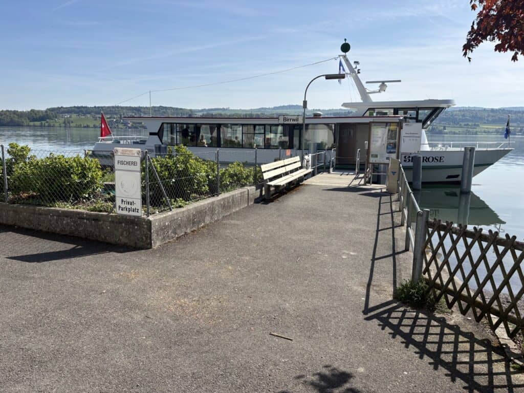 Boat Landing in Birrwil at Lake Hallwil