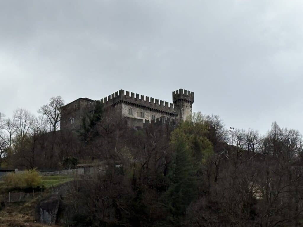 Castello di Sasso Corbaro on hilltop above Bellinzona 