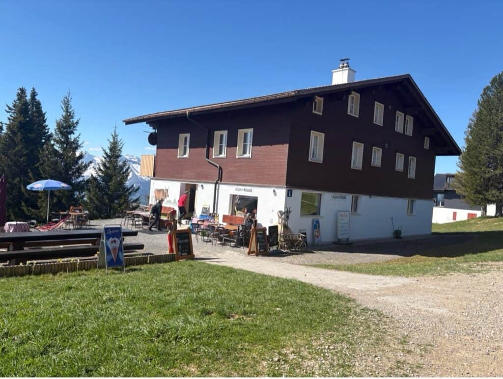 Alpenkiosk café located on the Rigi Scheidegg summit.