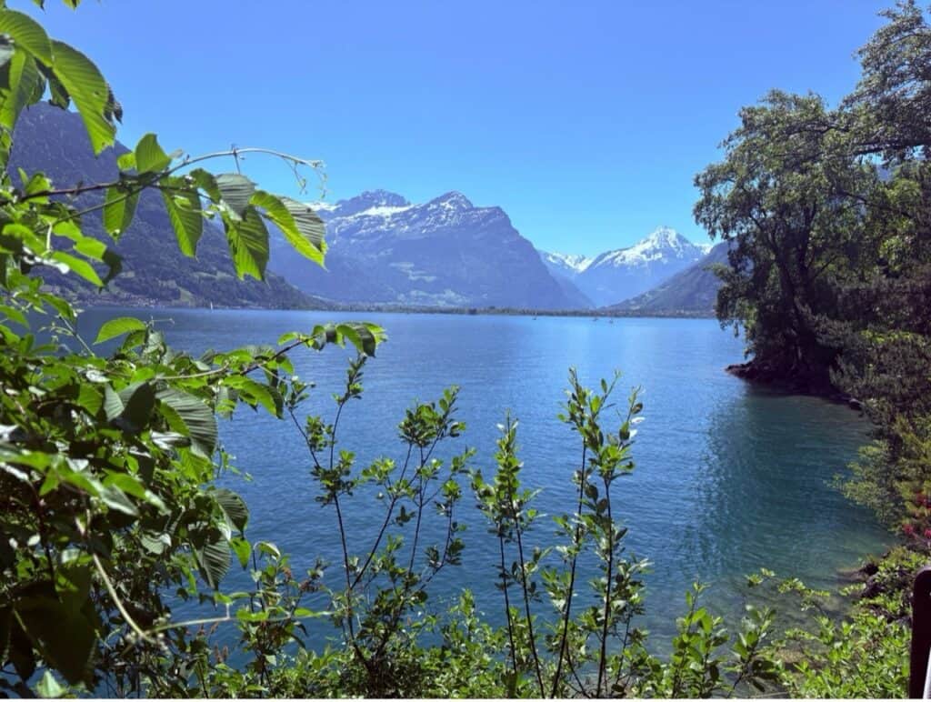 The Swiss Path Hike, a beautiful lakeside trail on Lake Lucerne.
