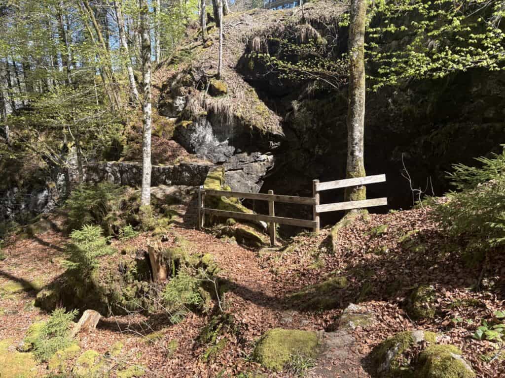 Hundloch spring at the southern end of Wägitalersee