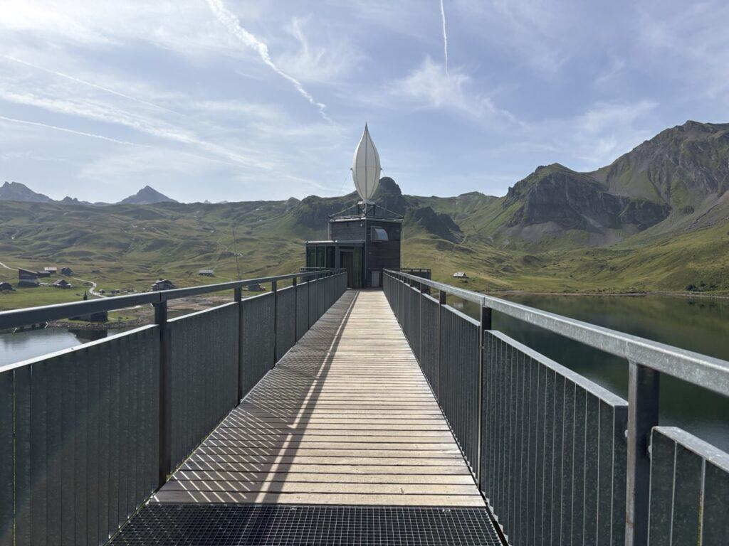Panoramic lift at Melchsee-Frutt with alpine scenery.
