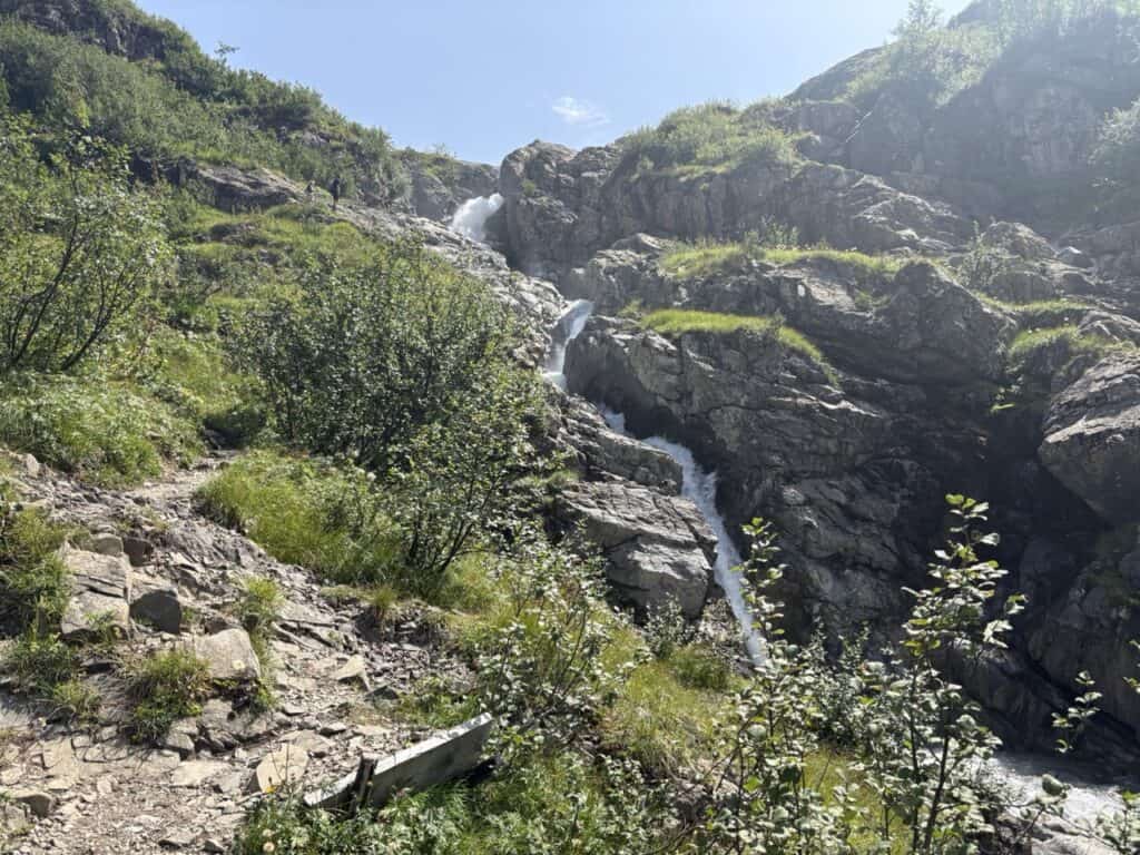 Waterfall near Trübsee lake
